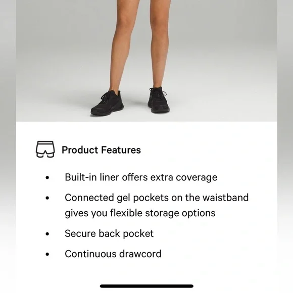 Lululemon Speed Up Low Rise Shorts 2.5” Inseam Pink/Black Size 6/Small MSRP $68 - Picture 11 of 13